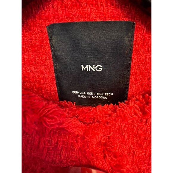 MNG Tweed Boucle Jacket Size XXS - Picture 2 of 3